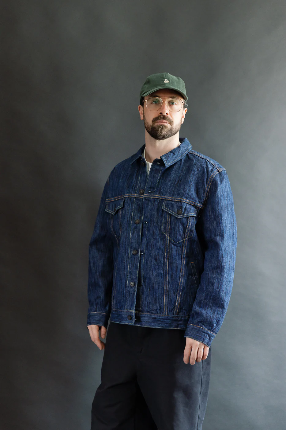 6226-L - 14.5oz "Light Waterfall" Selvedge Type III Jacket - Indigo - Image 15