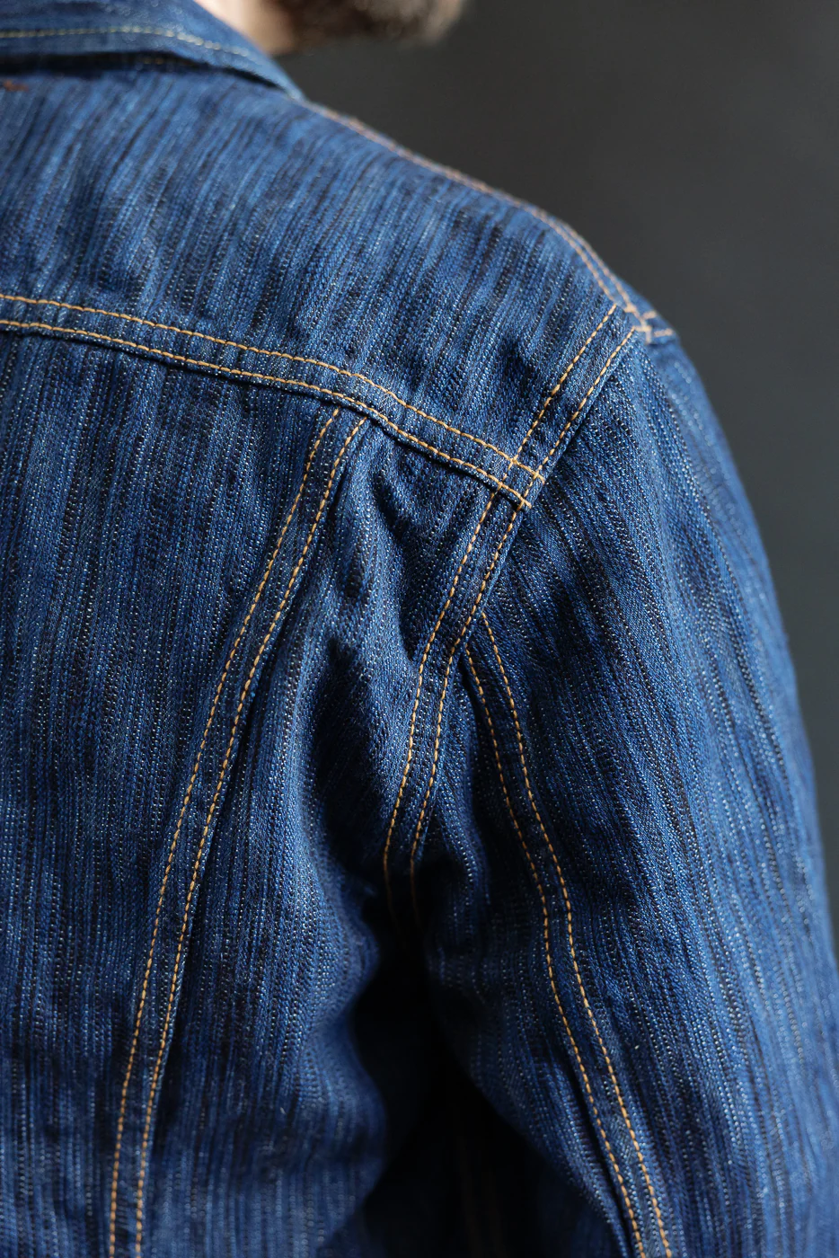 6226-L - 14.5oz "Light Waterfall" Selvedge Type III Jacket - Indigo - Image 22