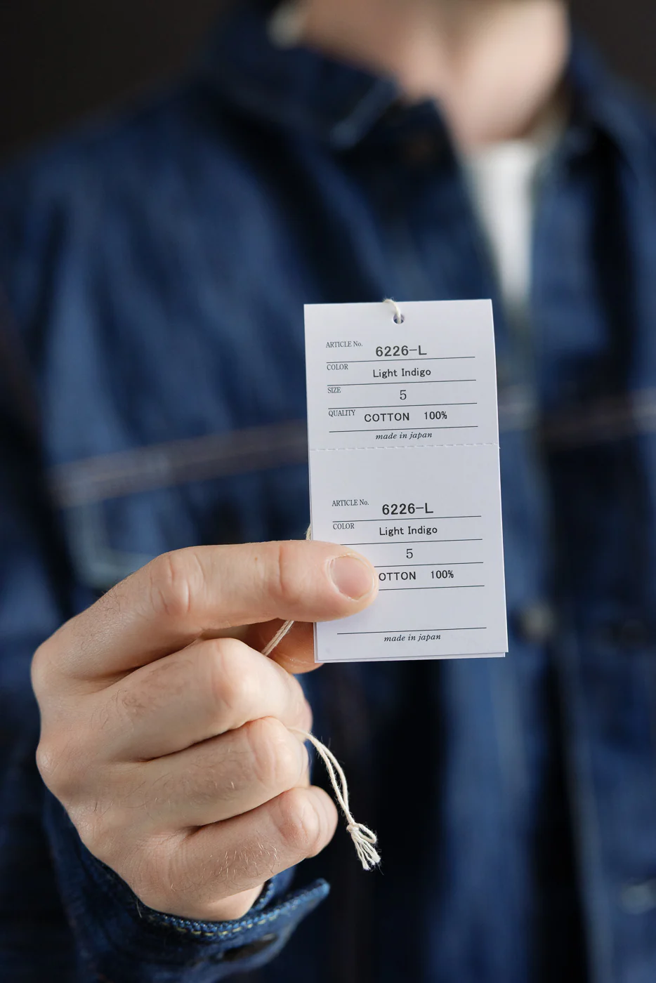 6226-L - 14.5oz "Light Waterfall" Selvedge Type III Jacket - Indigo - Image 23