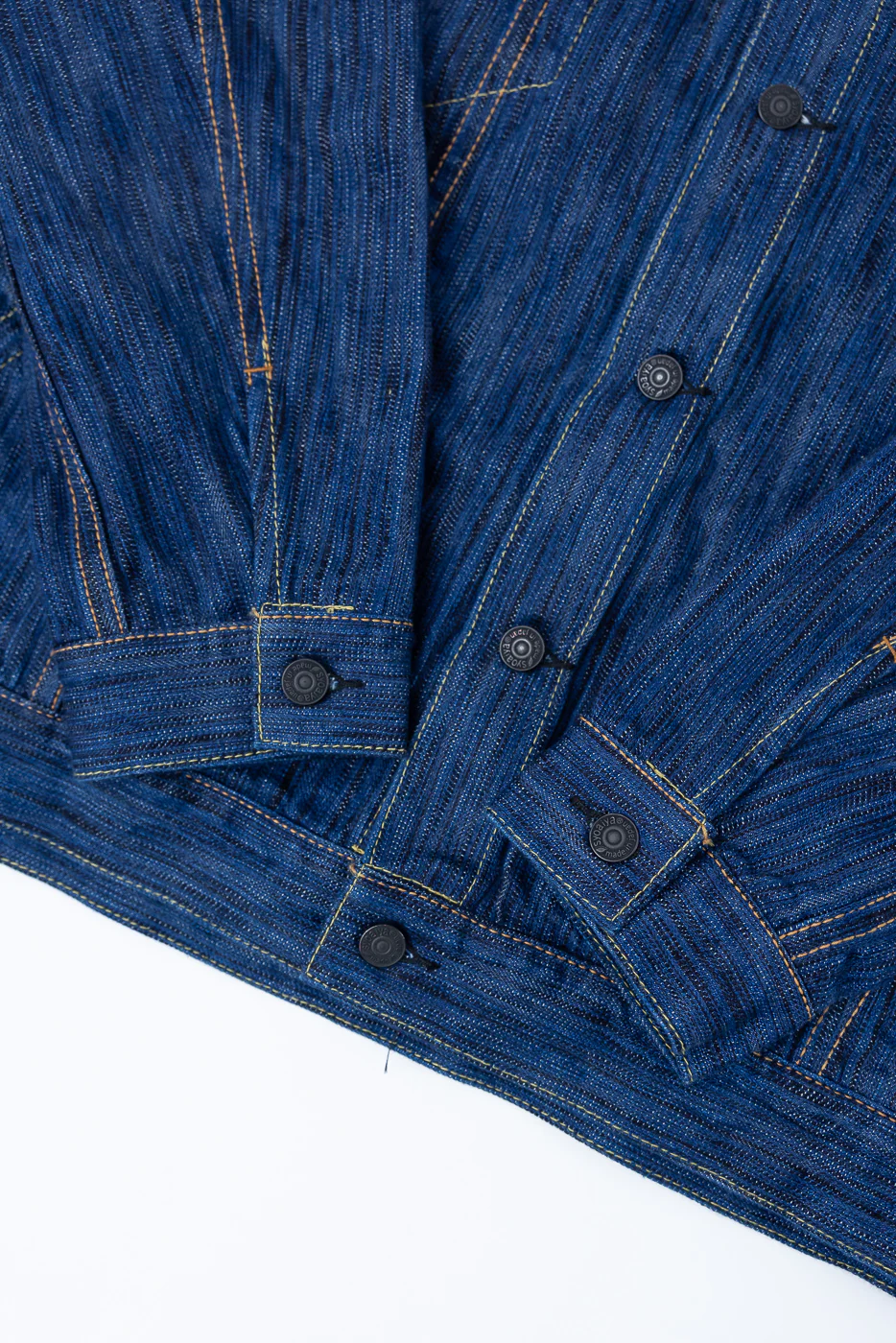 6226-L - 14.5oz "Light Waterfall" Selvedge Type III Jacket - Indigo - Image 4