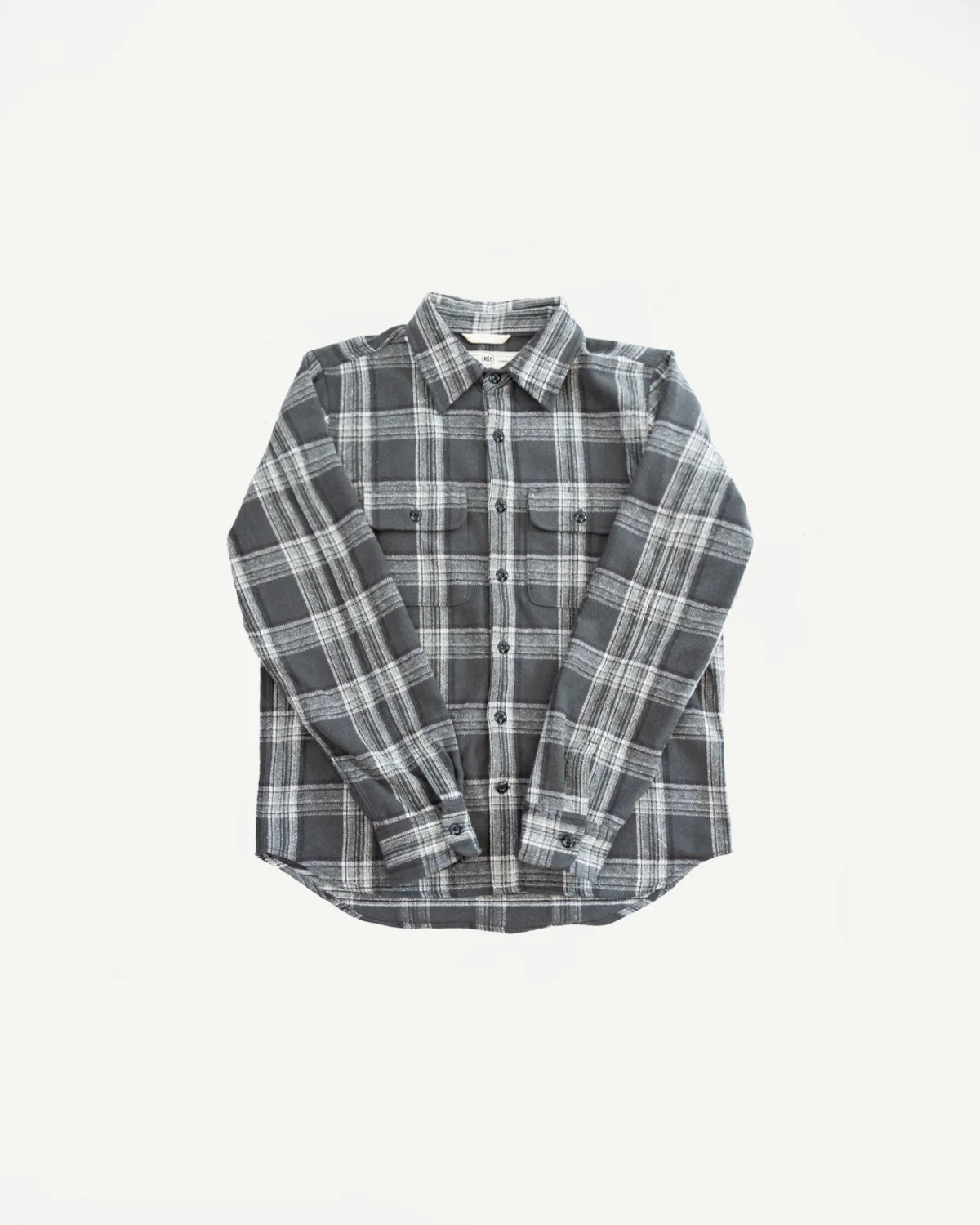 6oz Field Shirt Plaid Flannel - Grey