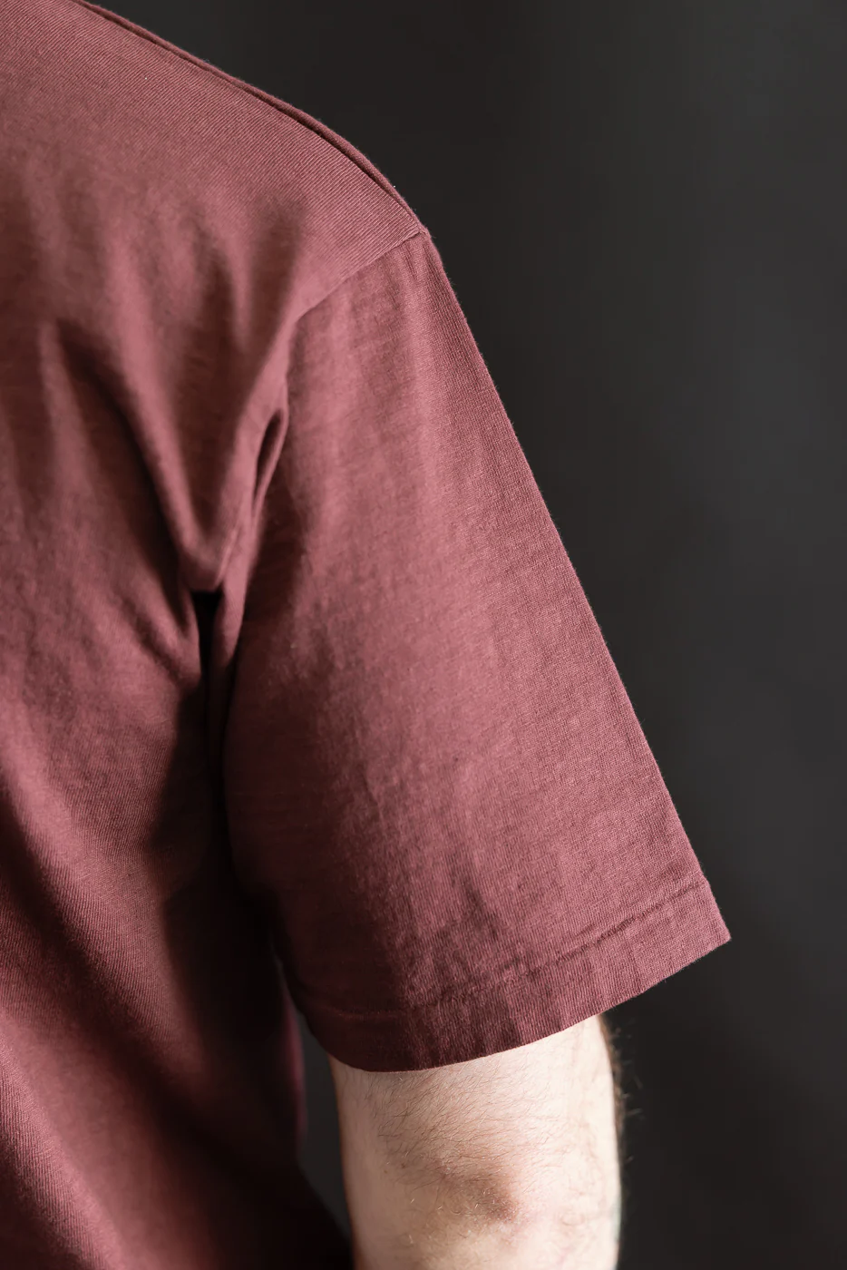 7.7oz - "Fallen Cotton" Midweight T-Shirt S/S - Bordeaux - Image 18