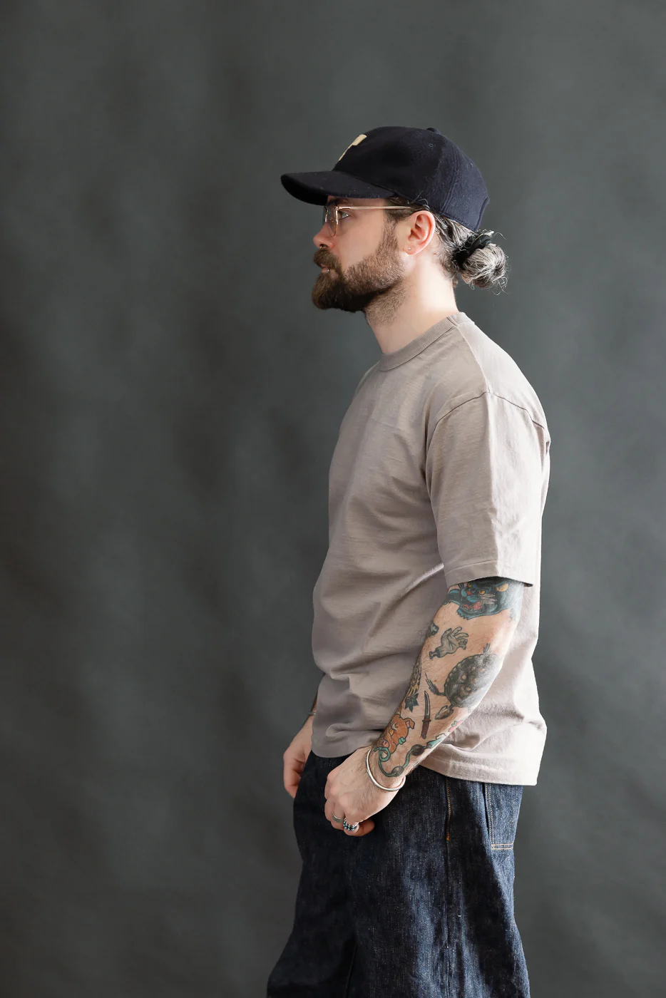 7.7oz - "Fallen Cotton" Midweight T-Shirt S/S - Grey - Image 10