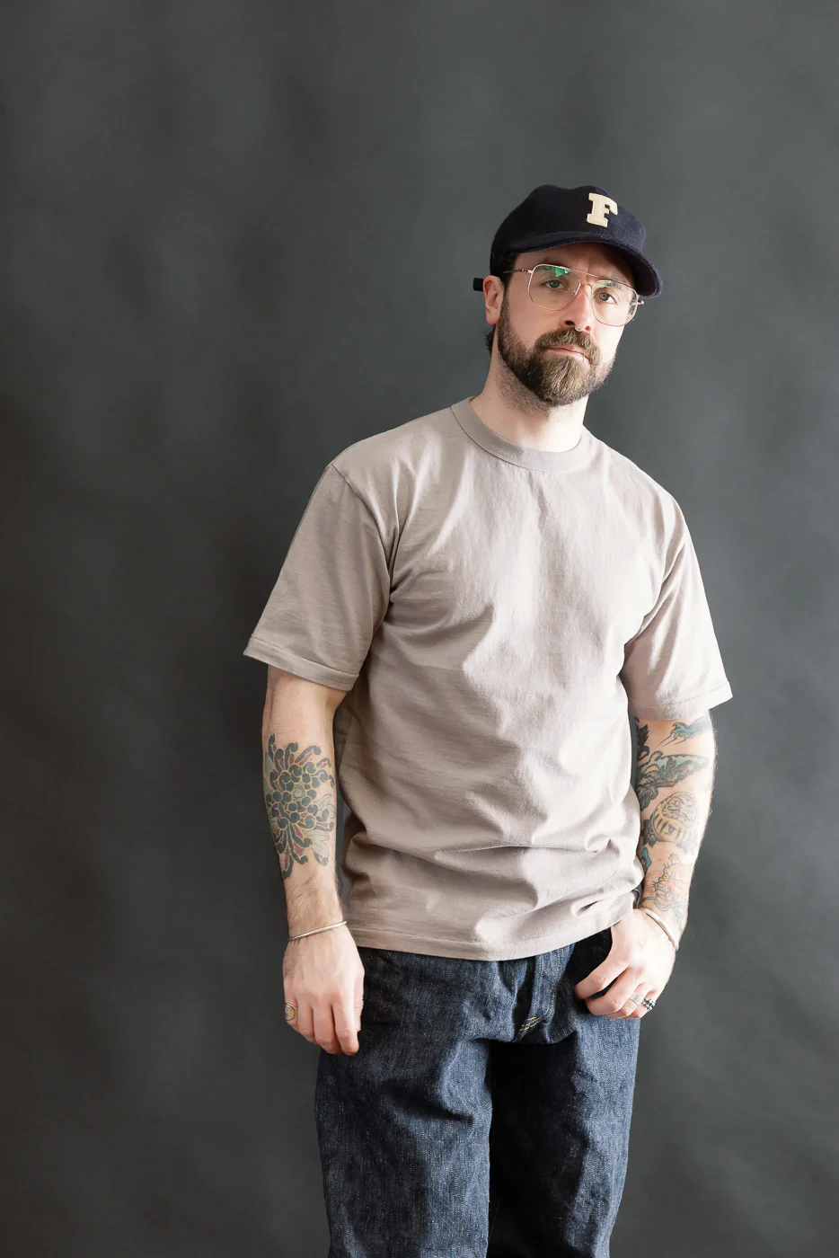7.7oz - "Fallen Cotton" Midweight T-Shirt S/S - Grey - Image 14