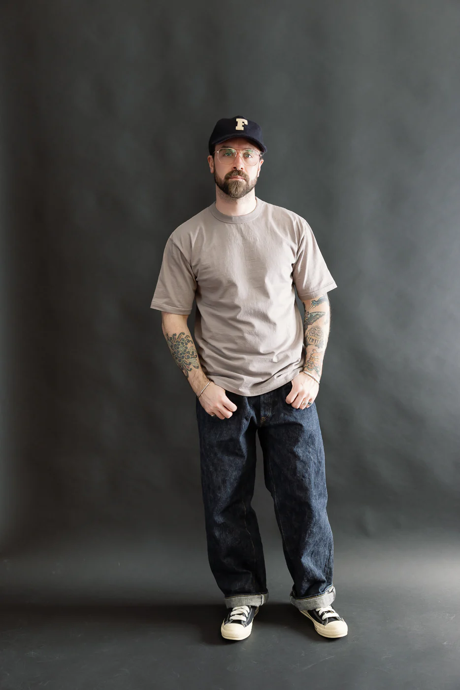 7.7oz - "Fallen Cotton" Midweight T-Shirt S/S - Grey - Image 5