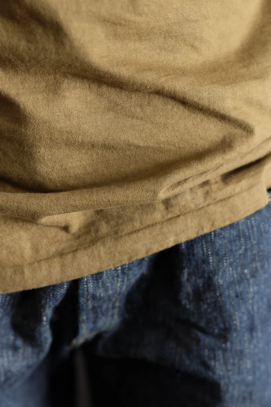 7.7oz - "Fallen Cotton" Midweight T-Shirt S/S - Khaki - Image 18