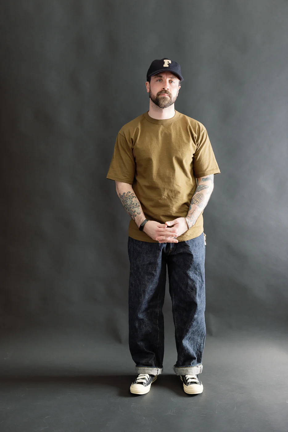 7.7oz - "Fallen Cotton" Midweight T-Shirt S/S - Khaki - Image 6