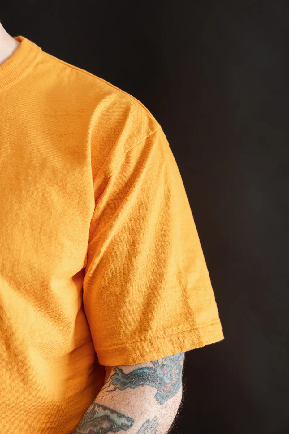 7.7oz - "Fallen Cotton" Midweight T-Shirt S/S - Fade Orange - Image 13