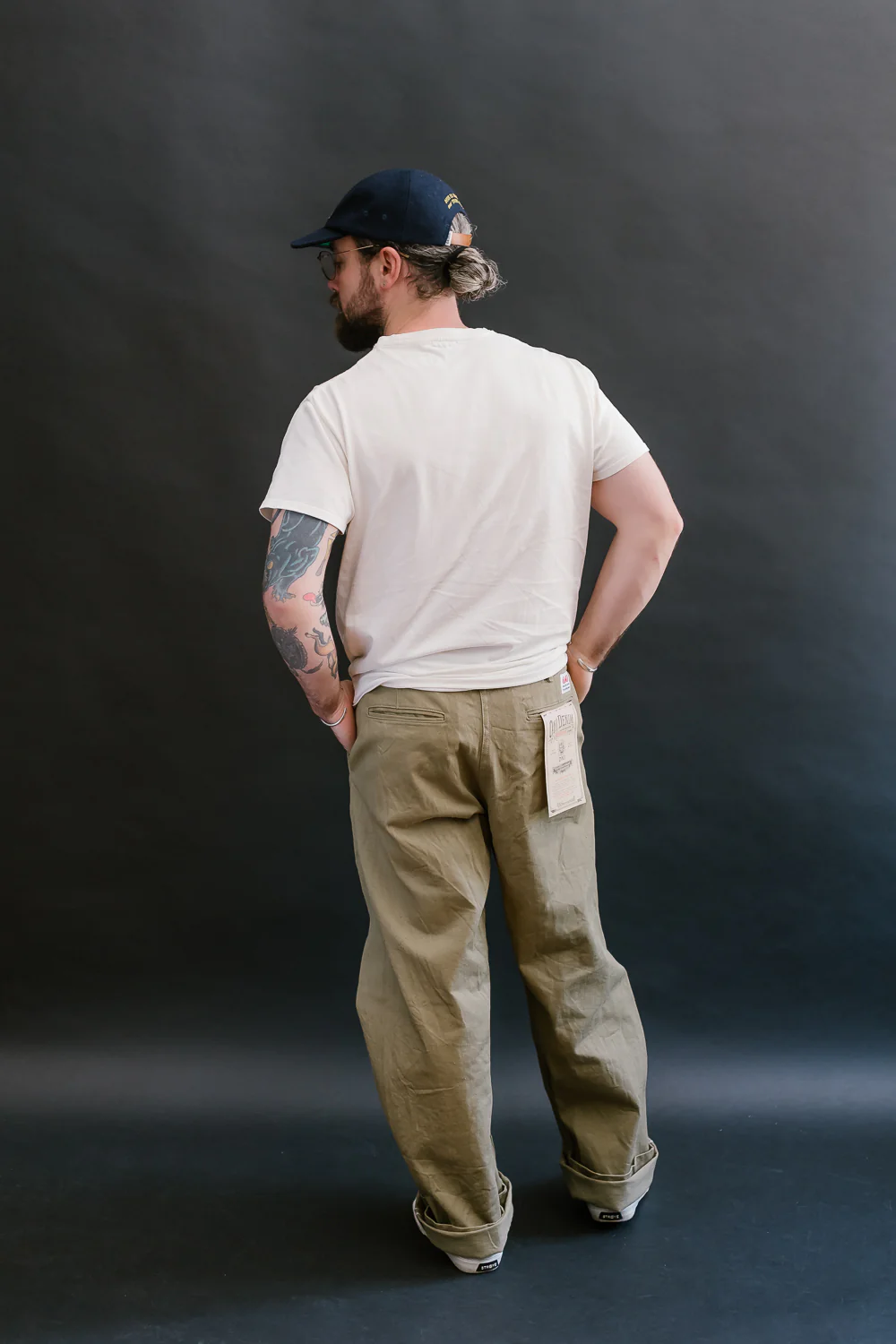 777-BRD - "British Drill" Selvedge Trousers - Wide Fit - Image 9