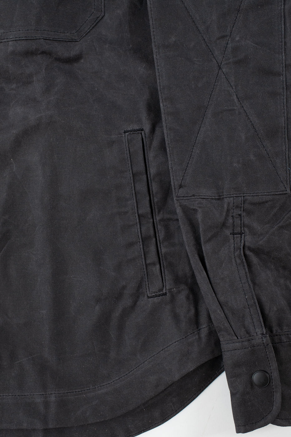 7oz - Patrol Shirt Waxed Canvas - Grey - Image 5