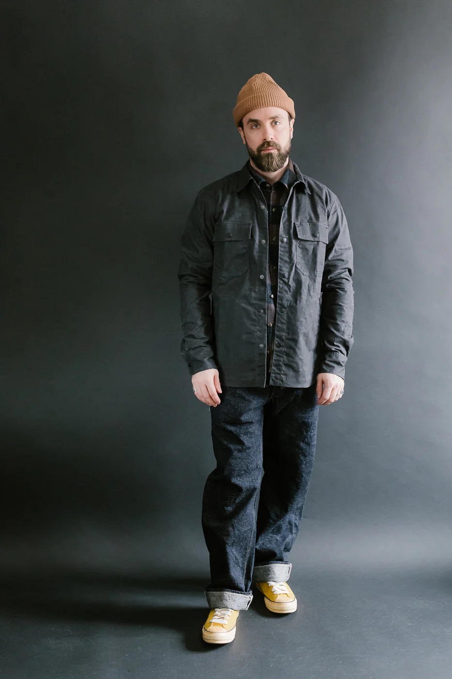7oz - Patrol Shirt Waxed Canvas - Grey - Image 7