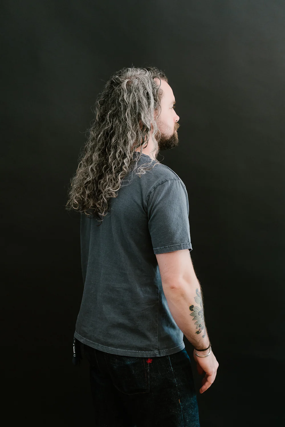 8101A - "Western Hero" Pigment Dyed Tee - Black - Image 11