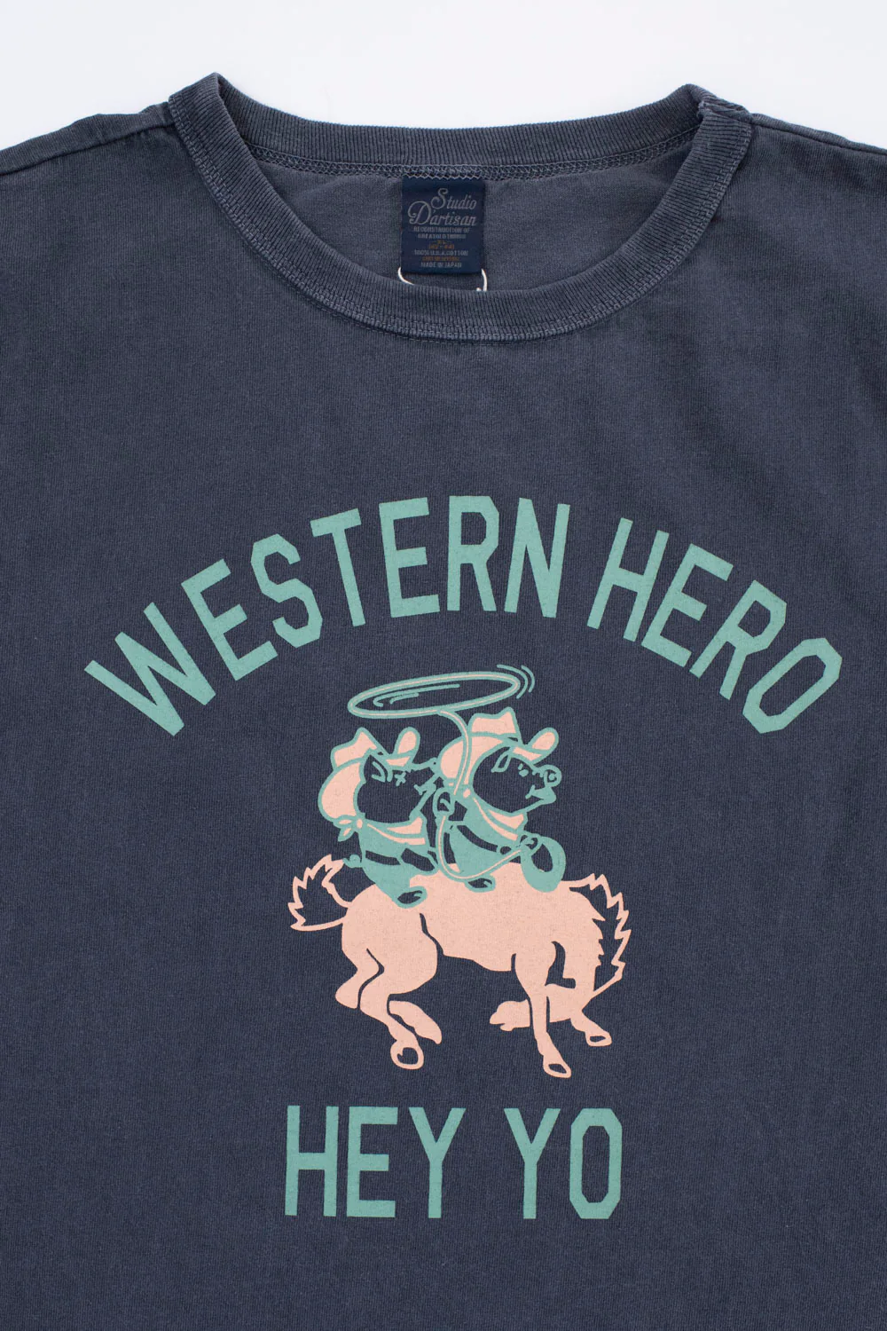 8101A - "Western Hero" Pigment Dyed Tee - Black - Image 5