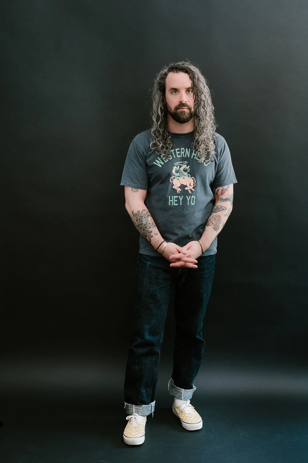 8101A - "Western Hero" Pigment Dyed Tee - Black - Image 6