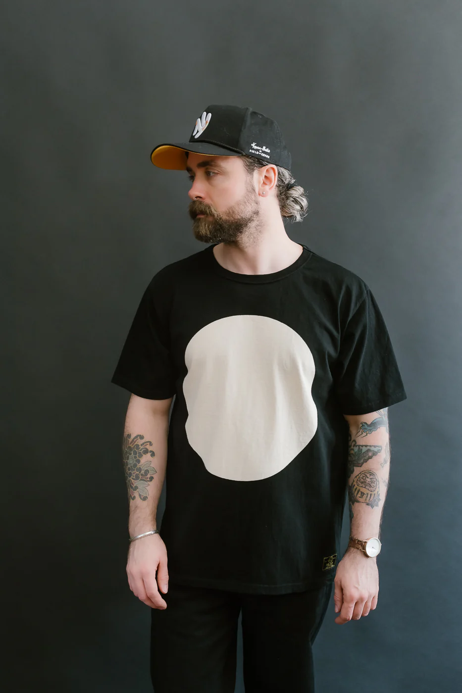 8169 - Kyoto "Kurozome" Dyed T-Shirt - Black - Image 10