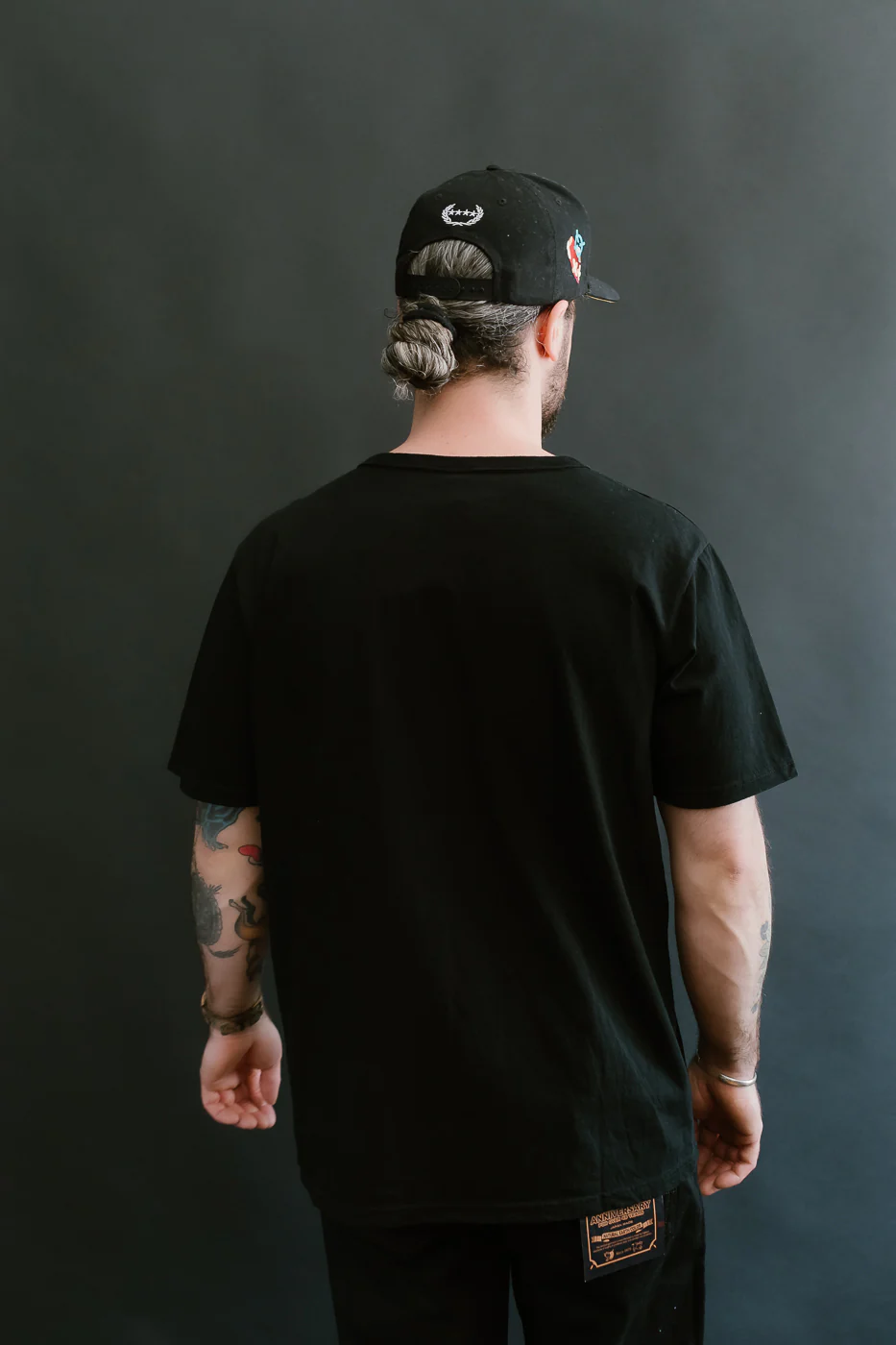 8169 - Kyoto "Kurozome" Dyed T-Shirt - Black - Image 12