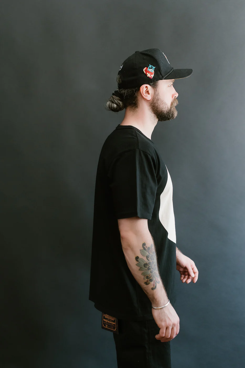 8169 - Kyoto "Kurozome" Dyed T-Shirt - Black - Image 13