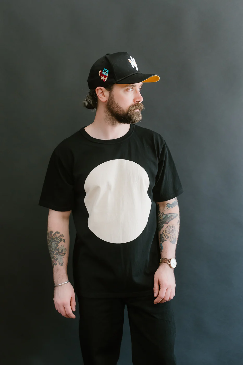 8169 - Kyoto "Kurozome" Dyed T-Shirt - Black - Image 14