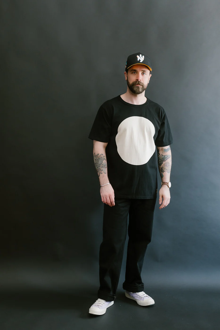 8169 - Kyoto "Kurozome" Dyed T-Shirt - Black - Image 6