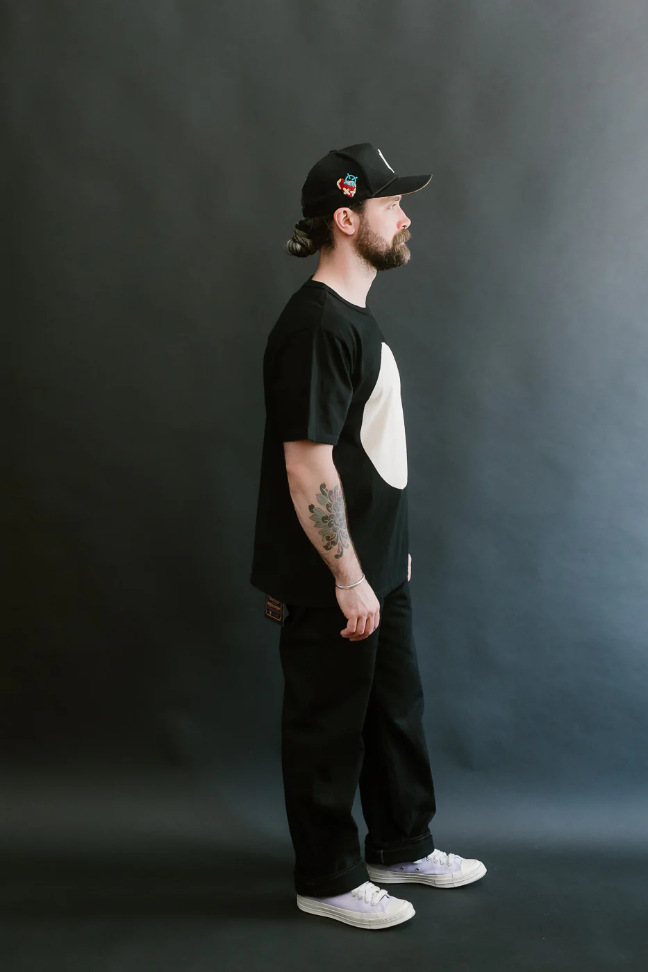 8169 - Kyoto "Kurozome" Dyed T-Shirt - Black - Image 7