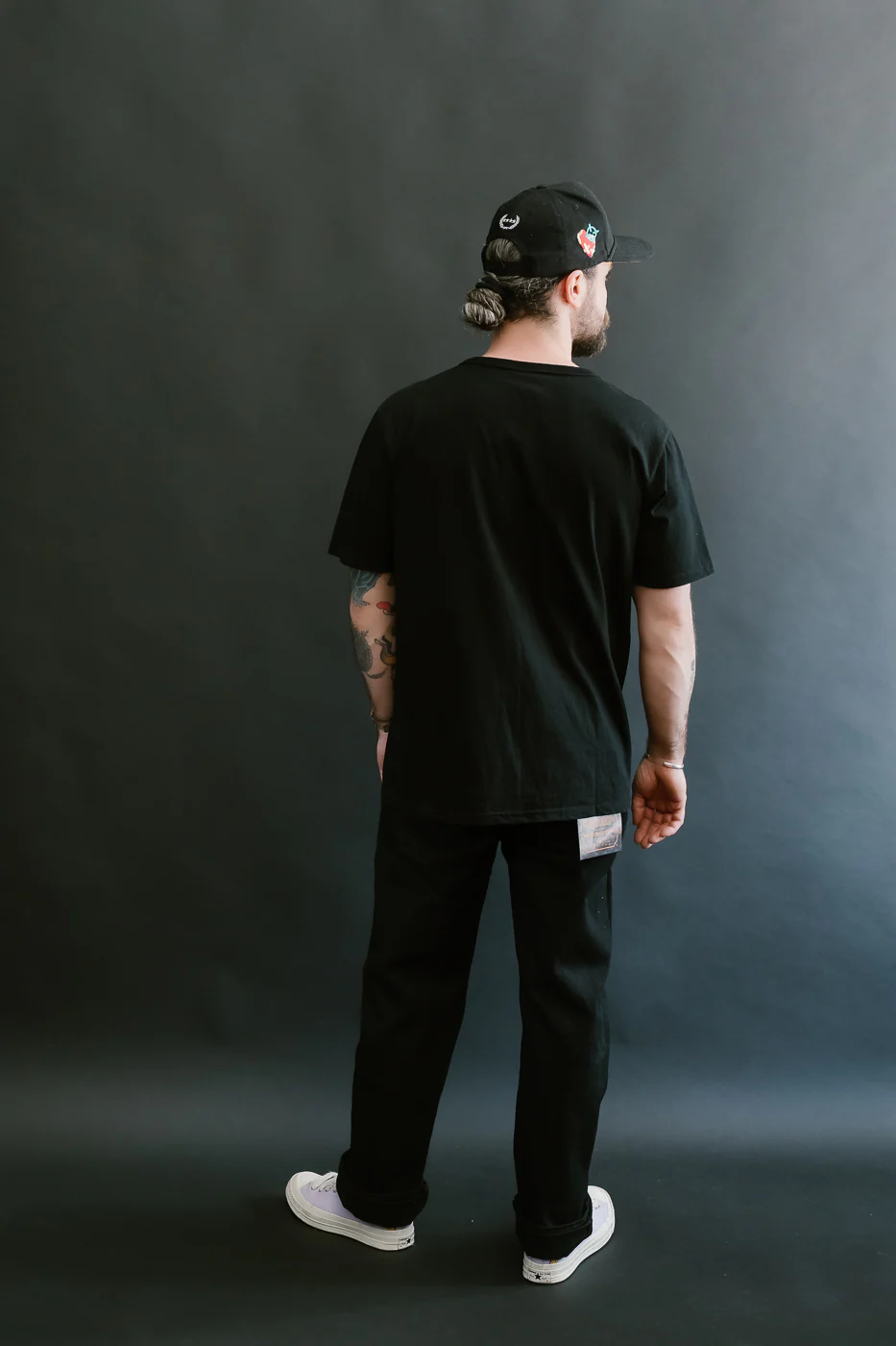 8169 - Kyoto "Kurozome" Dyed T-Shirt - Black - Image 8