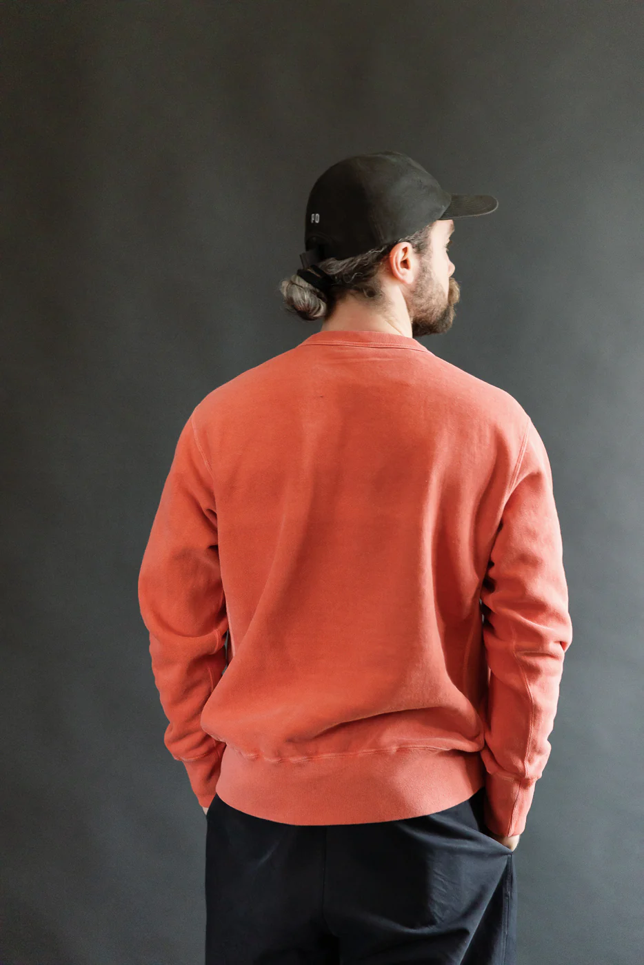 8185 - "Bengara" Reverse Weave Sweatshirt - Red - Image 10