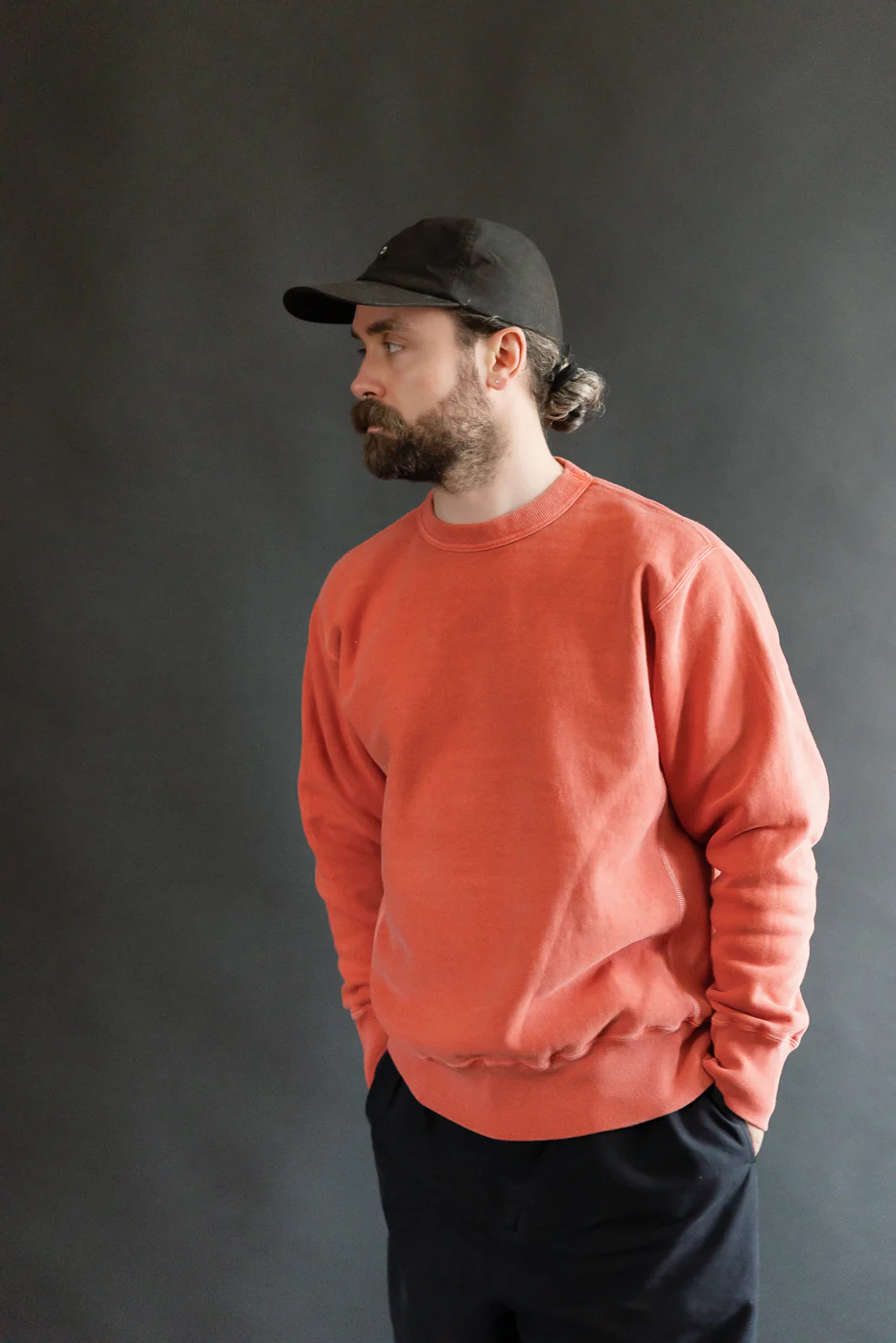 8185 - "Bengara" Reverse Weave Sweatshirt - Red - Image 12