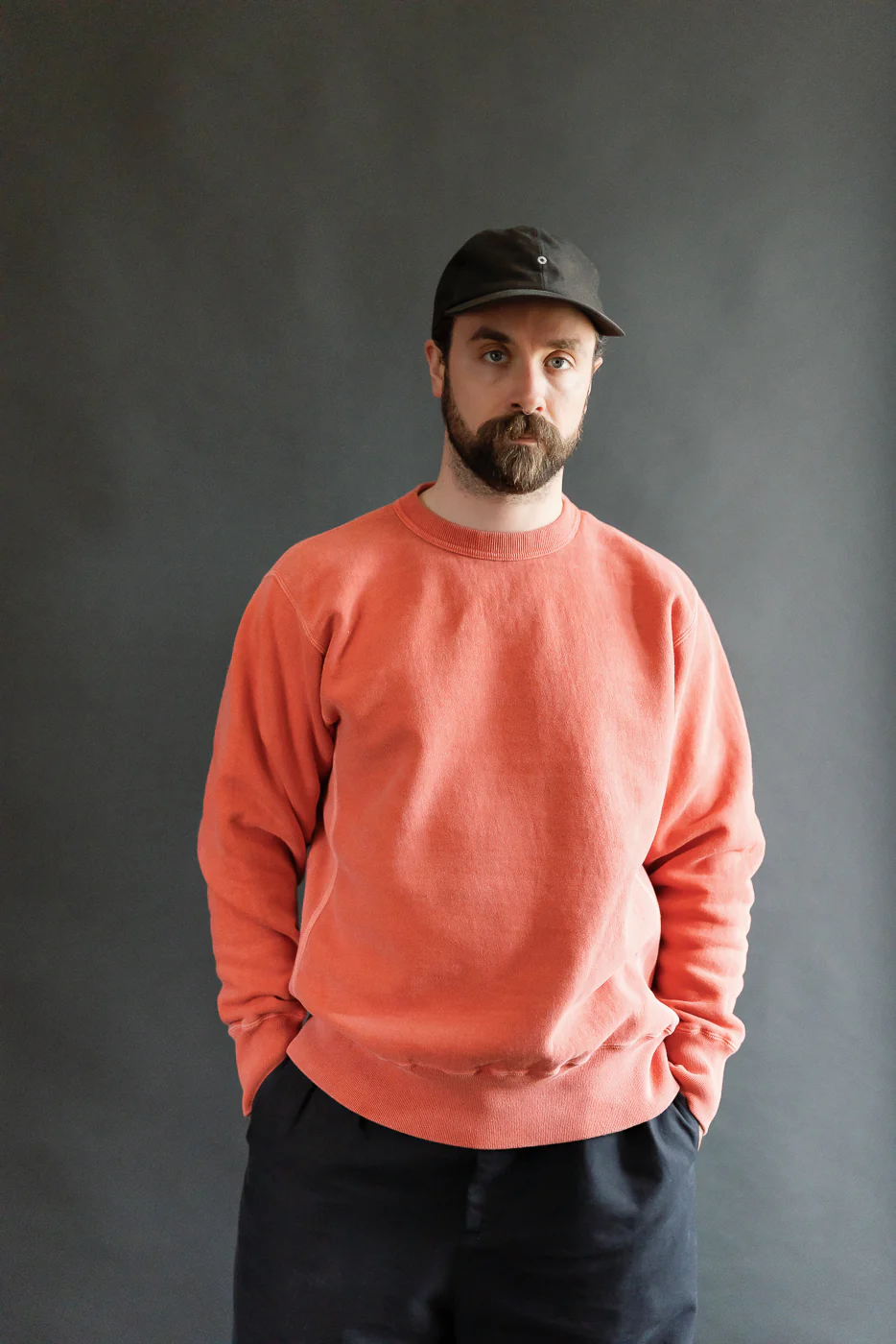 8185 - "Bengara" Reverse Weave Sweatshirt - Red - Image 13