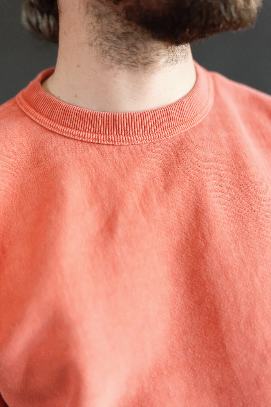 8185 - "Bengara" Reverse Weave Sweatshirt - Red - Image 15
