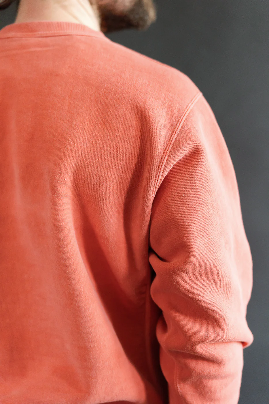 8185 - "Bengara" Reverse Weave Sweatshirt - Red - Image 17