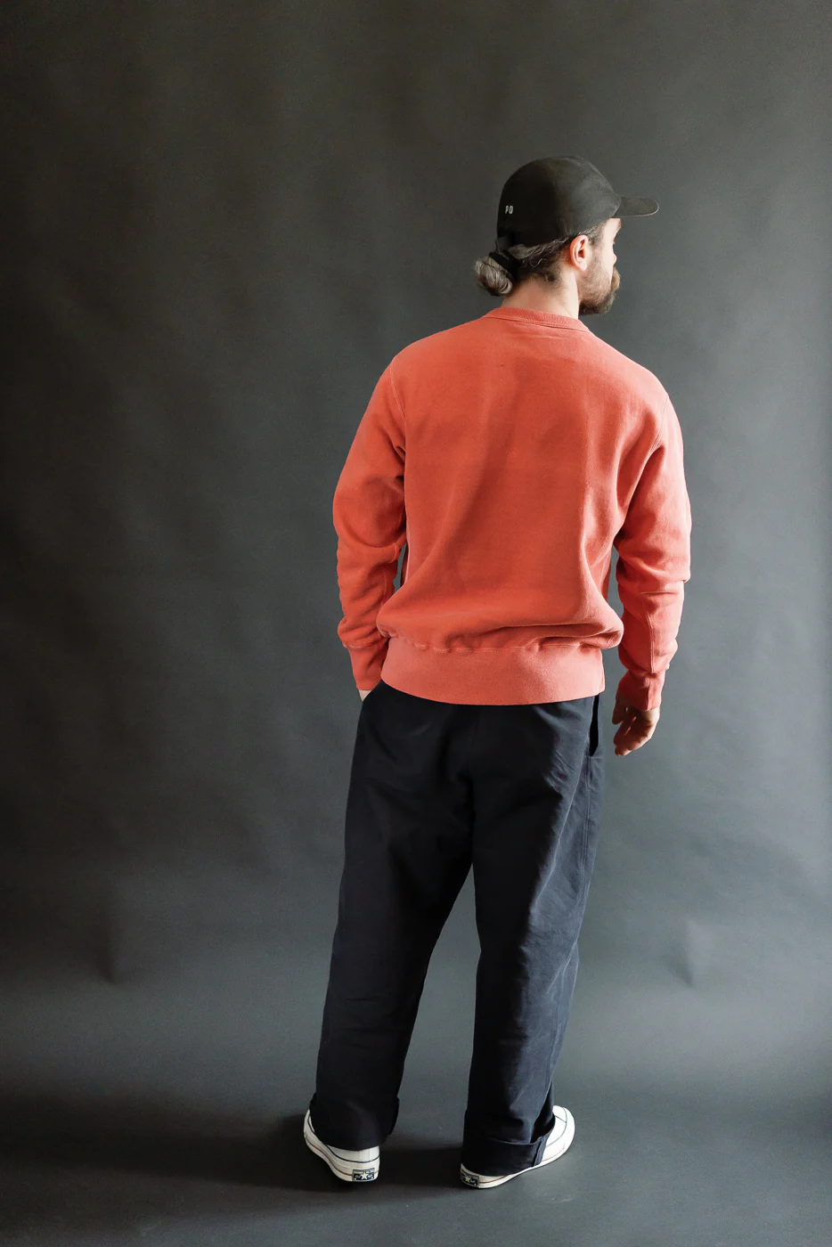 8185 - "Bengara" Reverse Weave Sweatshirt - Red - Image 7