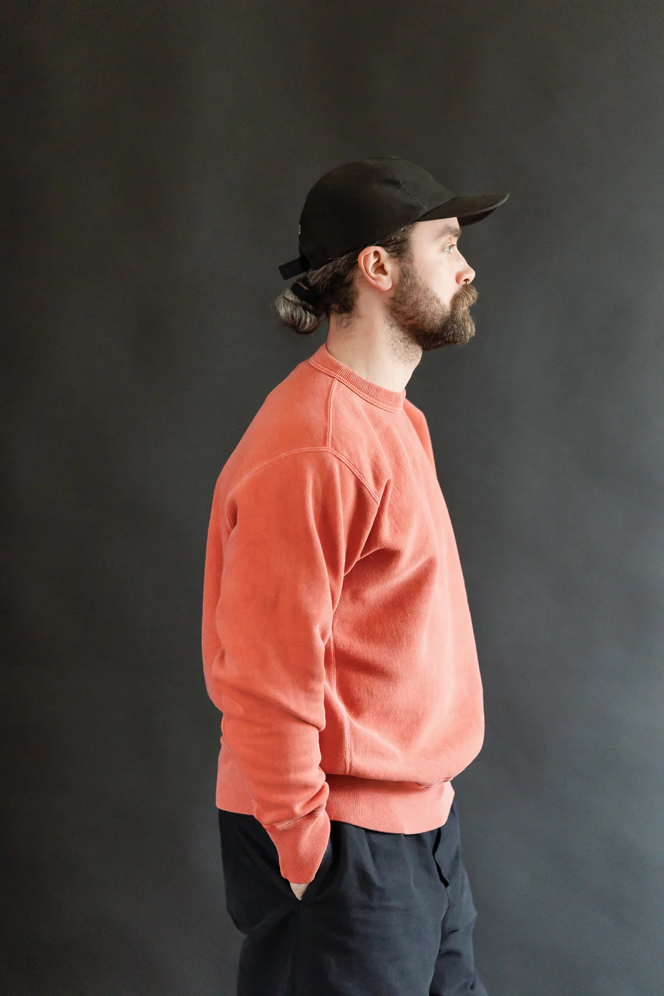 8185 - "Bengara" Reverse Weave Sweatshirt - Red - Image 9