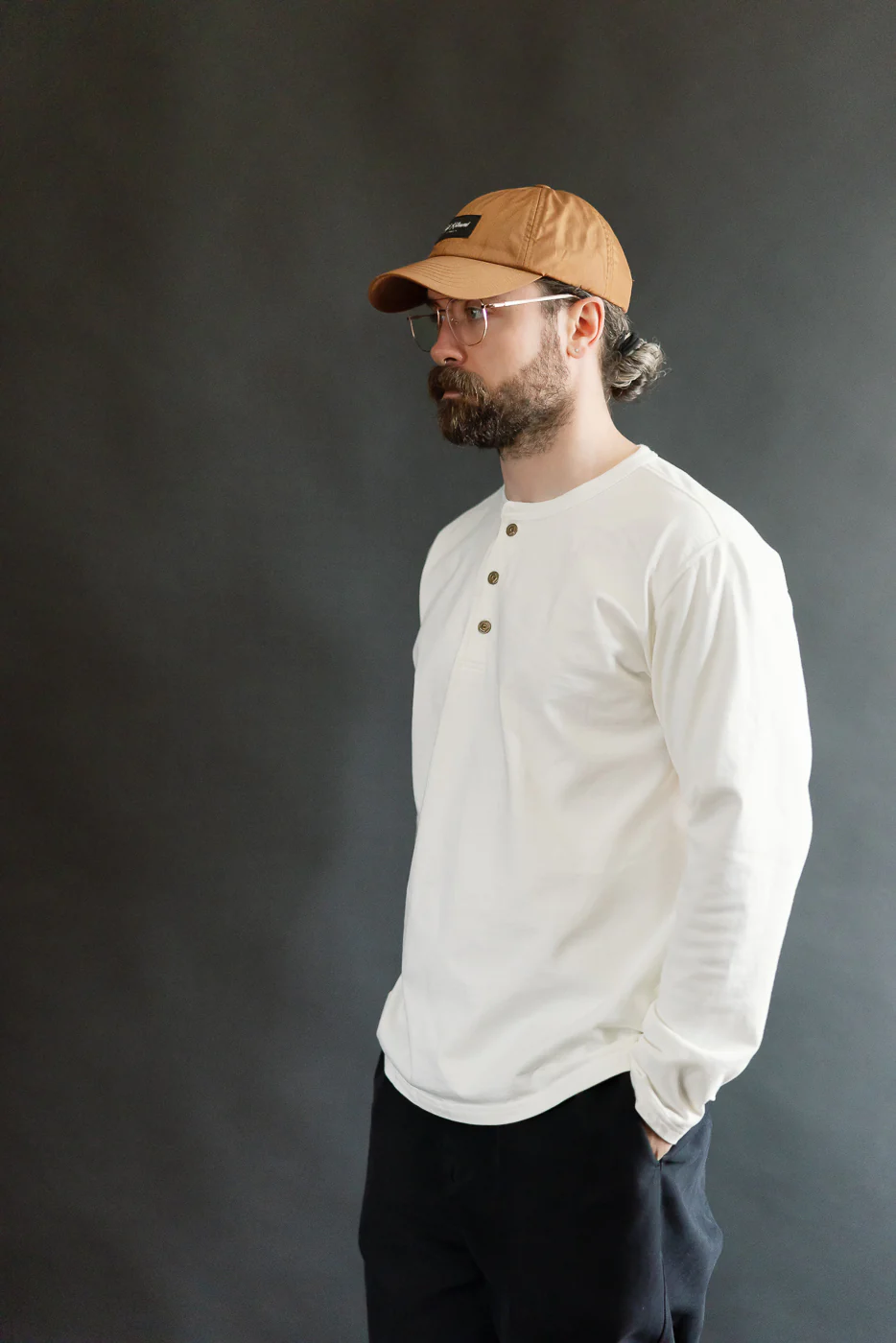 8187 - "Suvin Gold" L/S Henley - White - Image 9