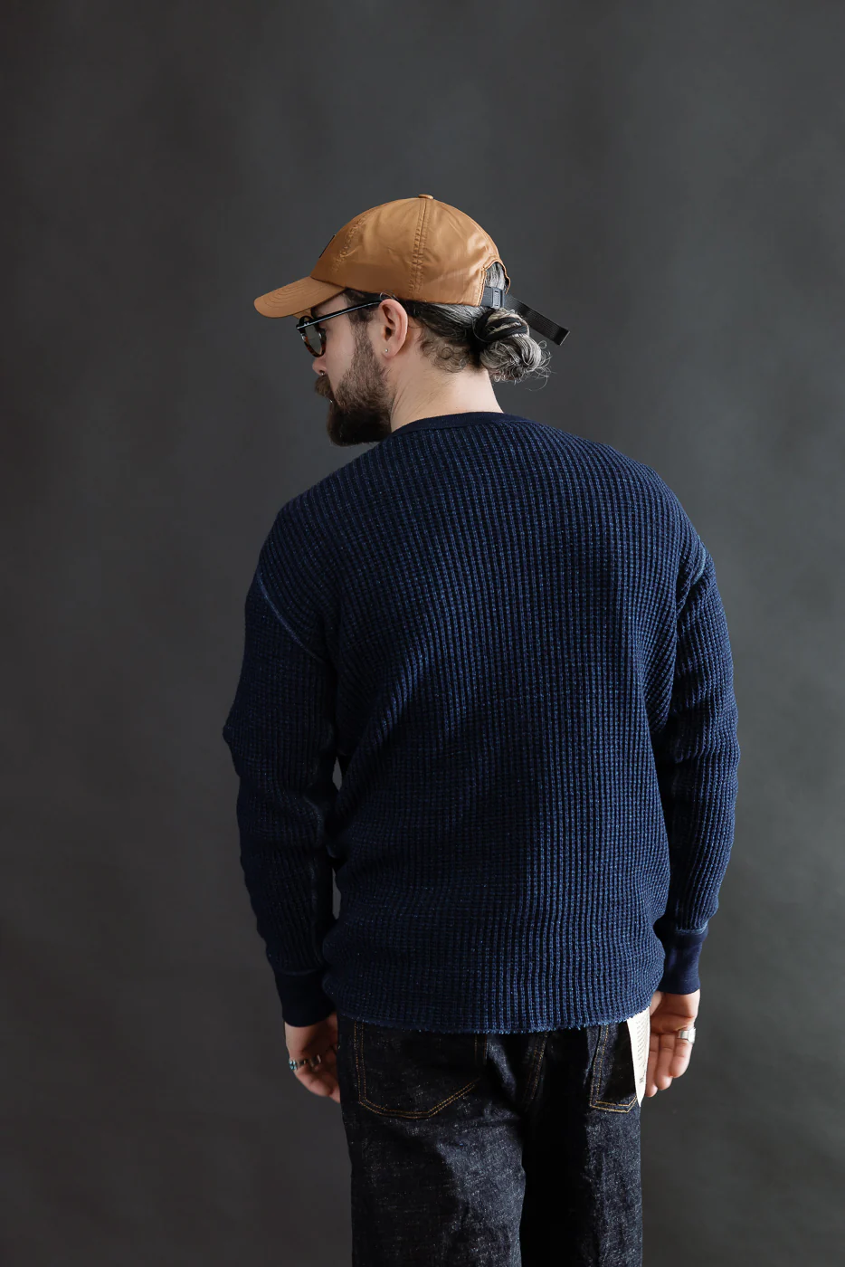 8191 - LS Heavy Waffle Thermal - Indigo Dyed - Image 10