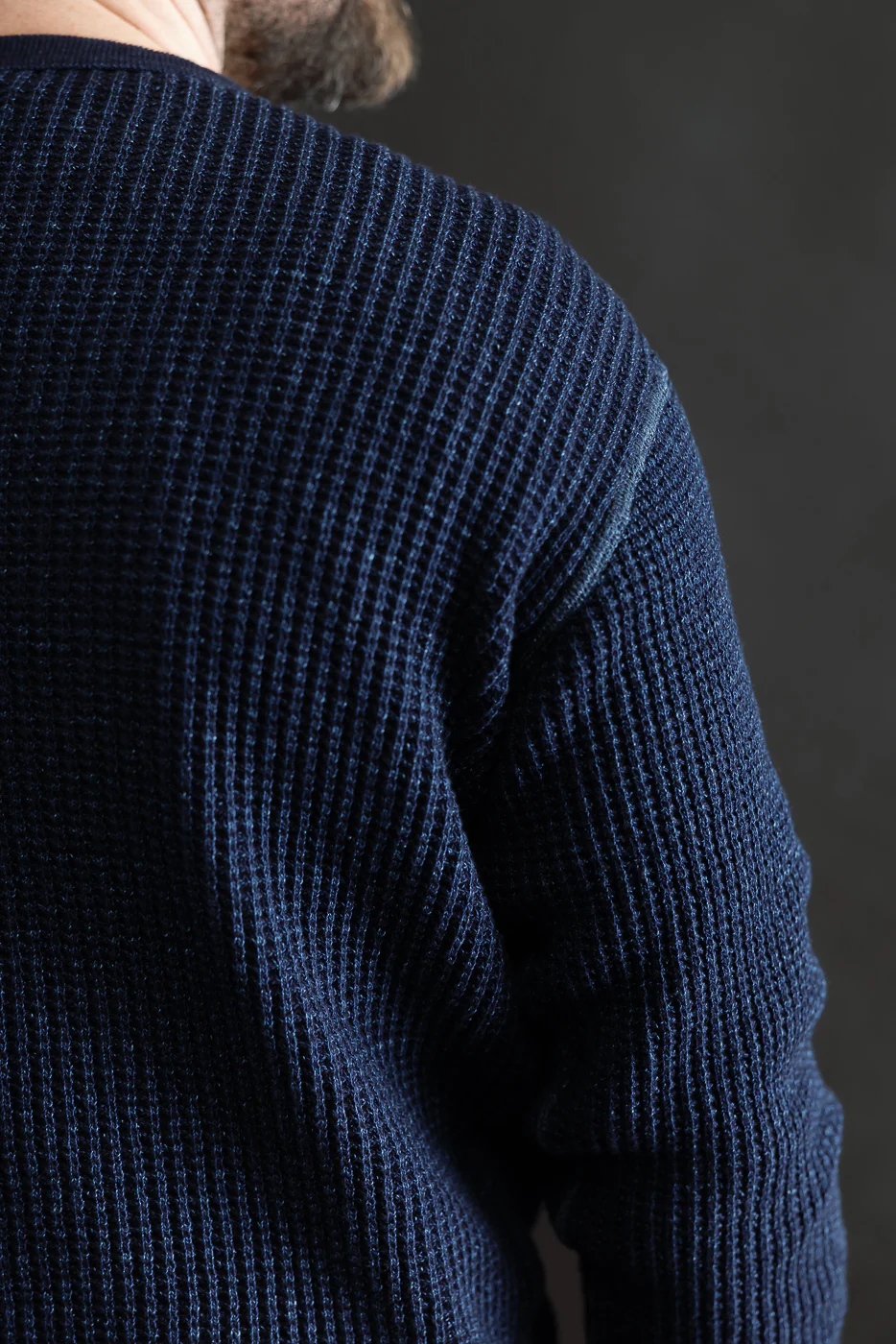 8191 - LS Heavy Waffle Thermal - Indigo Dyed - Image 17