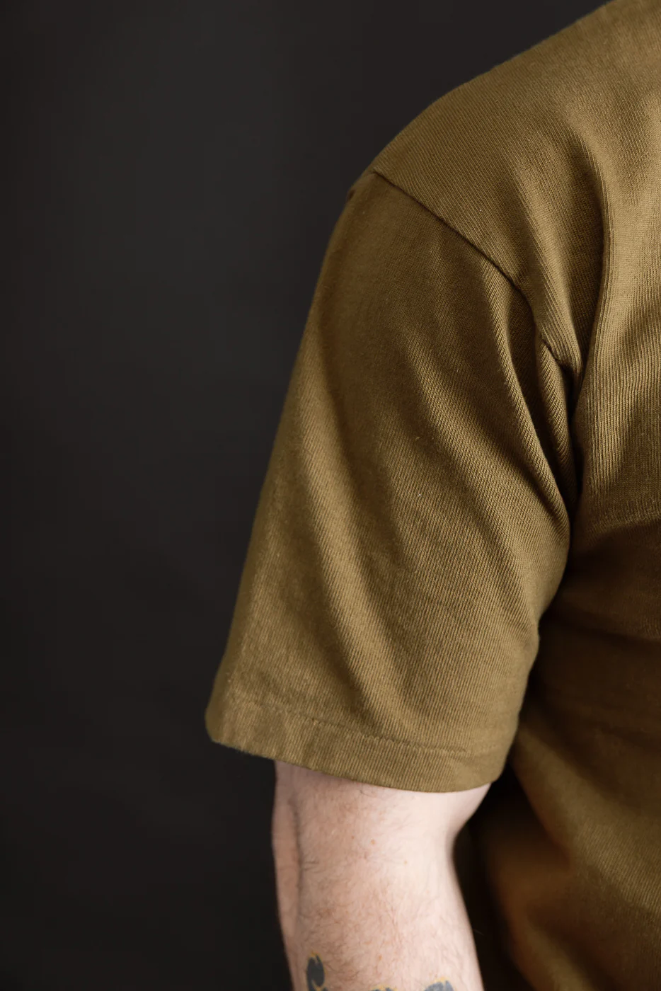 9.5oz "Stand Wheel" Heavyweight Tee - Khaki - Image 16