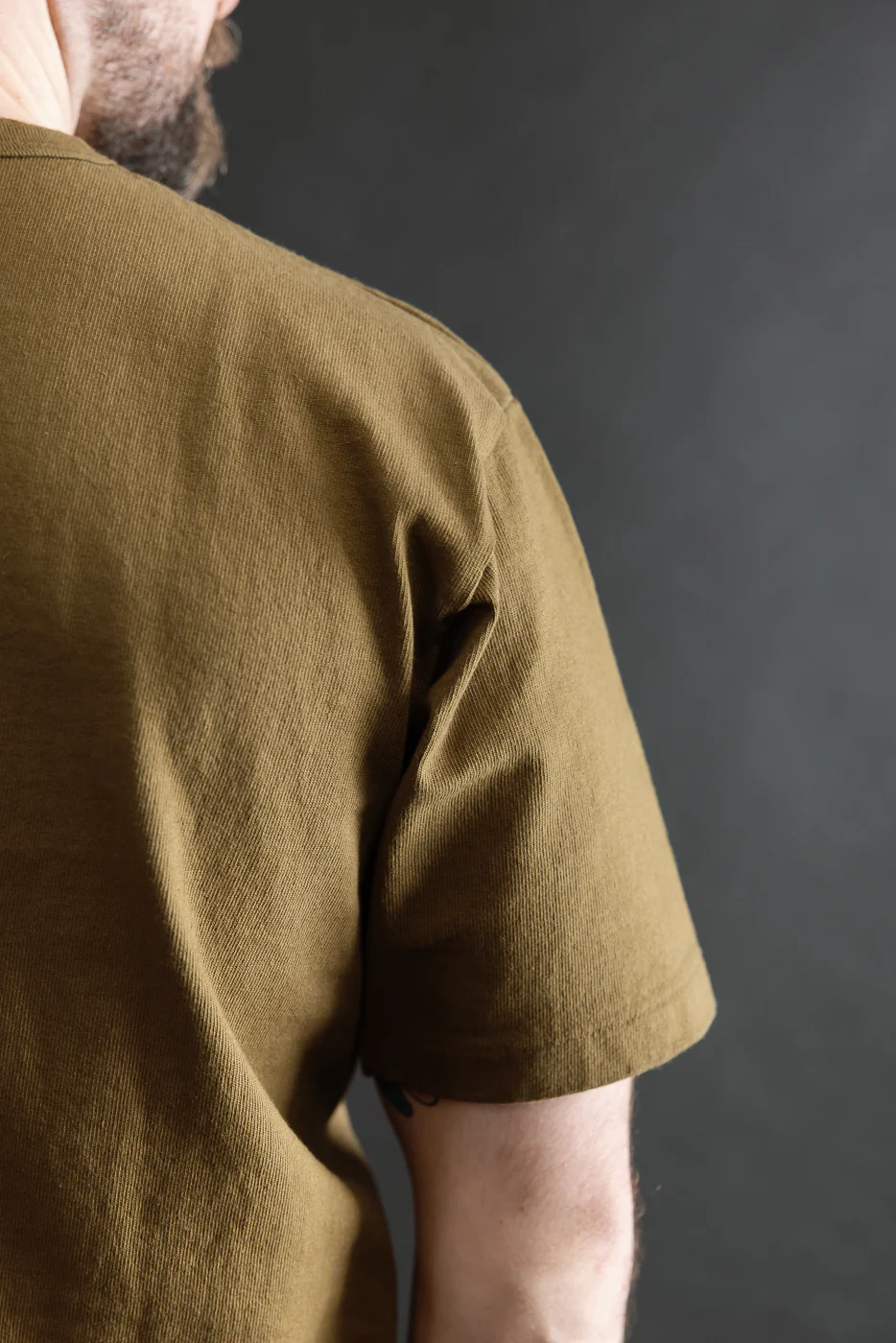 9.5oz "Stand Wheel" Heavyweight Tee - Khaki - Image 17