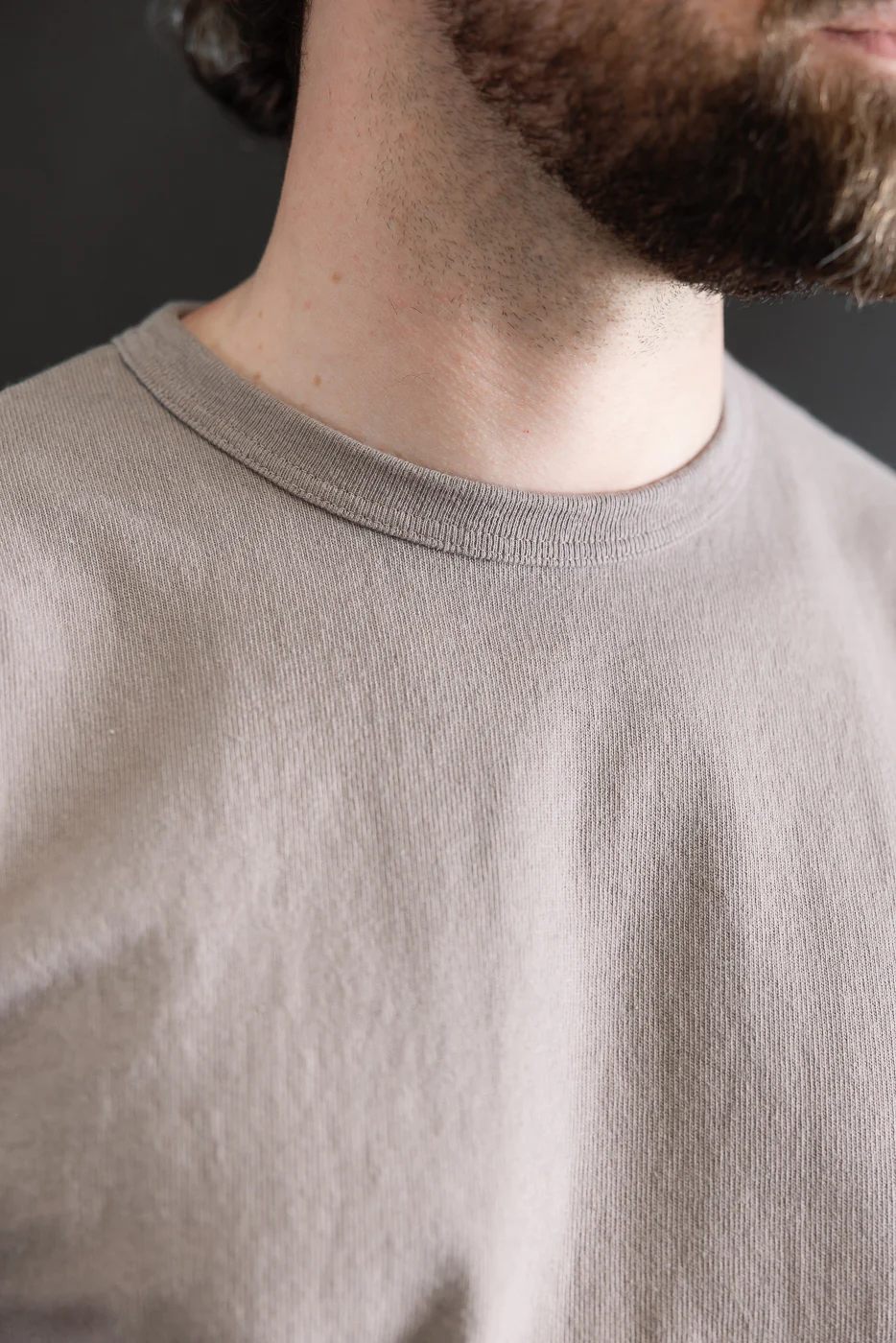 9.5oz "Stand Wheel" Heavyweight Tee Long Sleeve - Grey - Image 16