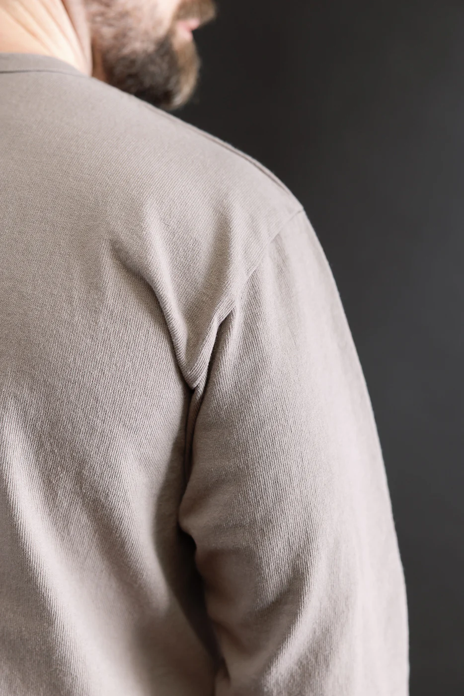 9.5oz "Stand Wheel" Heavyweight Tee Long Sleeve - Grey - Image 17