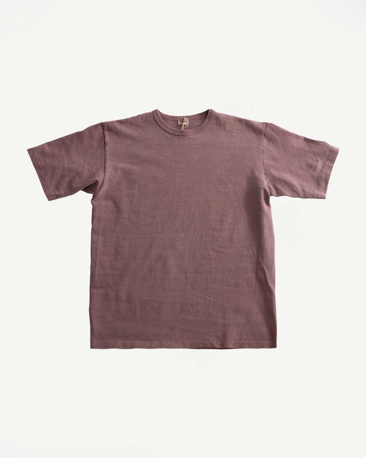 9.5oz "Stand Wheel" Pigment Dyed Heavyweight Tee - Bordeaux