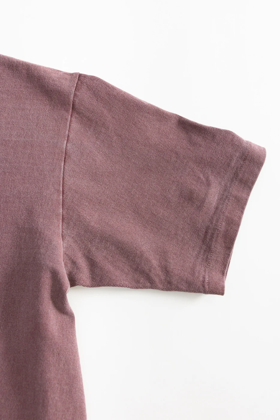 9.5oz "Stand Wheel" Pigment Dyed Heavyweight Tee - Bordeaux - Image 3