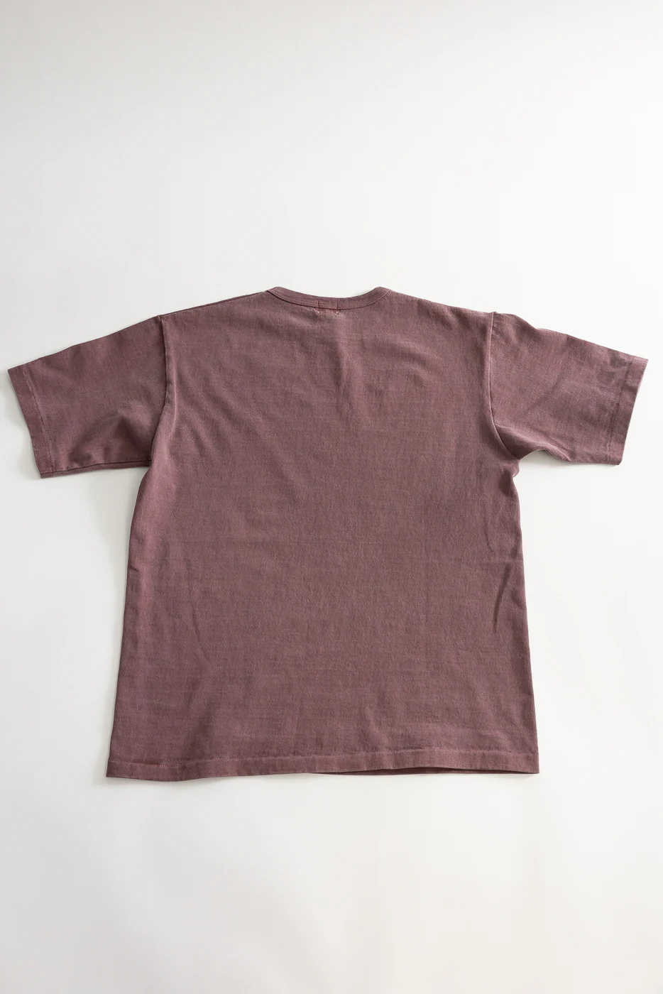 9.5oz "Stand Wheel" Pigment Dyed Heavyweight Tee - Bordeaux - Image 4