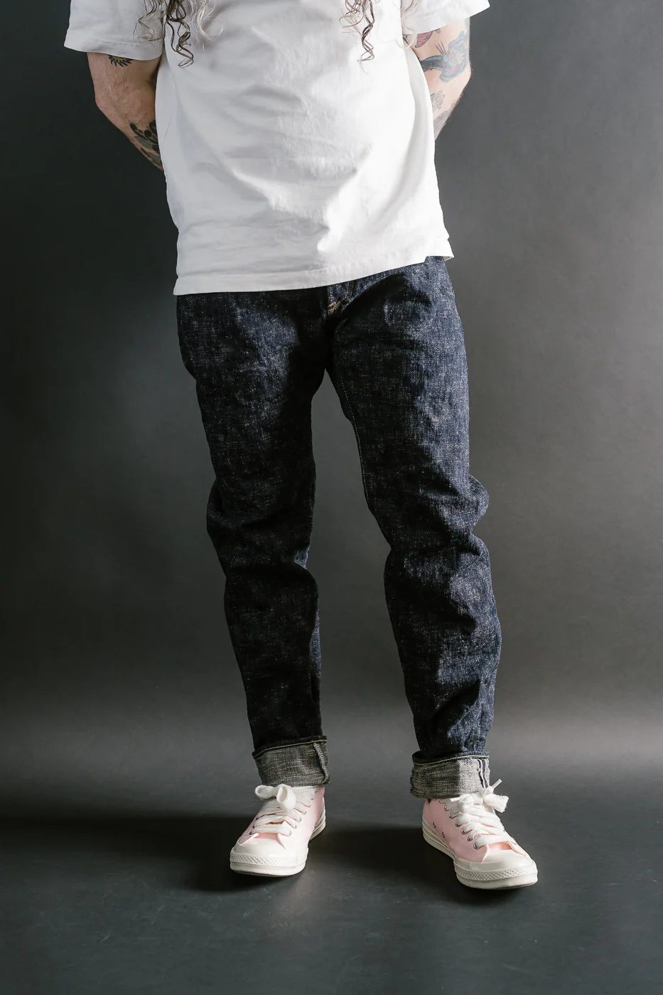 902-KA - 17oz "Kasuri" Slub Selvedge Denim - High Tapered - Image 10
