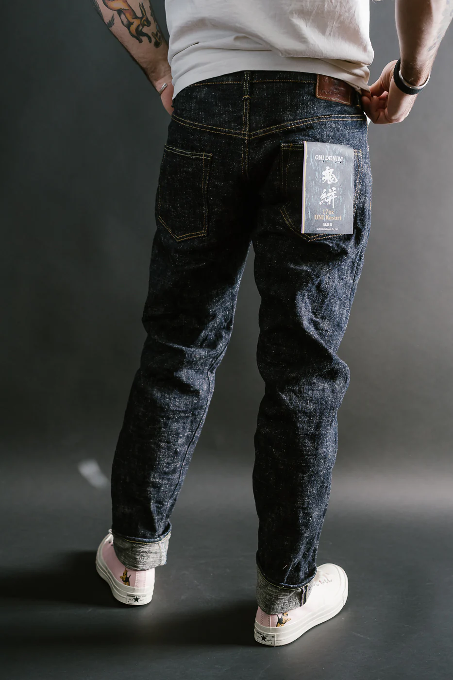 902-KA - 17oz "Kasuri" Slub Selvedge Denim - High Tapered - Image 13