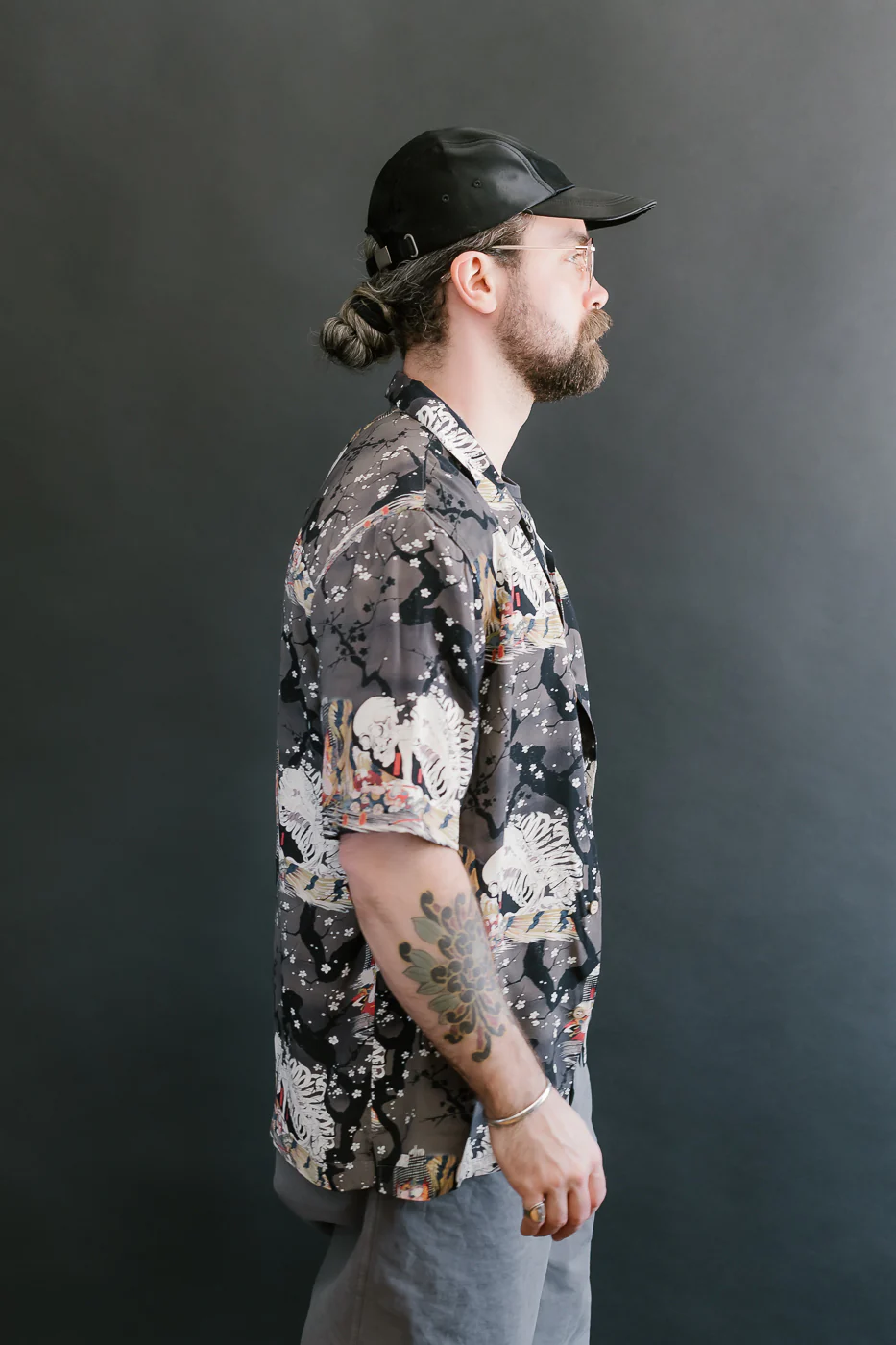Aloha Shirt - Skeletons - Dark Grey - Image 12