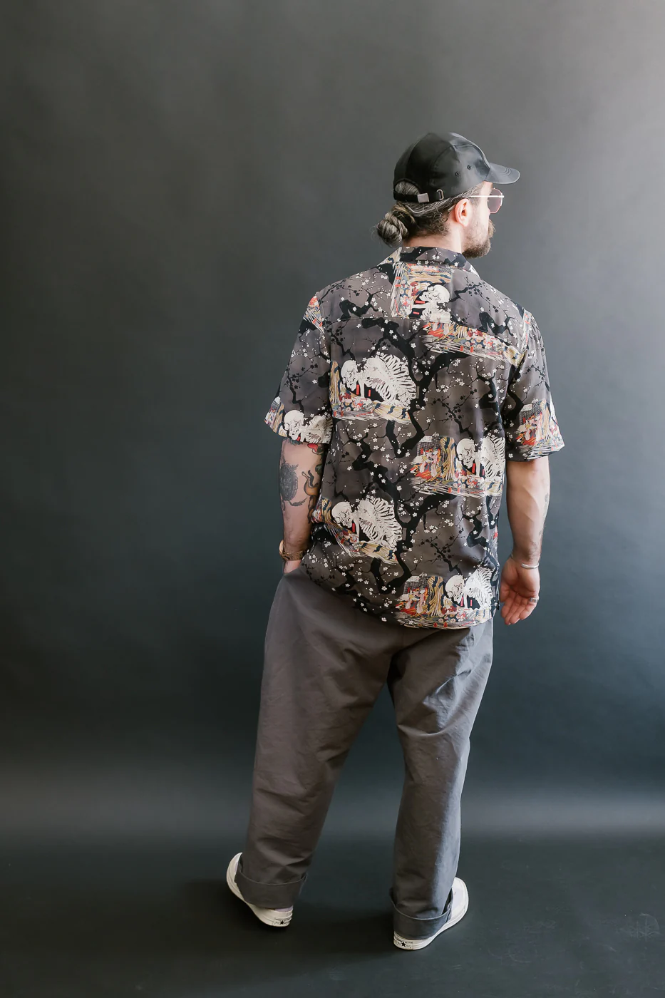 Aloha Shirt - Skeletons - Dark Grey - Image 9