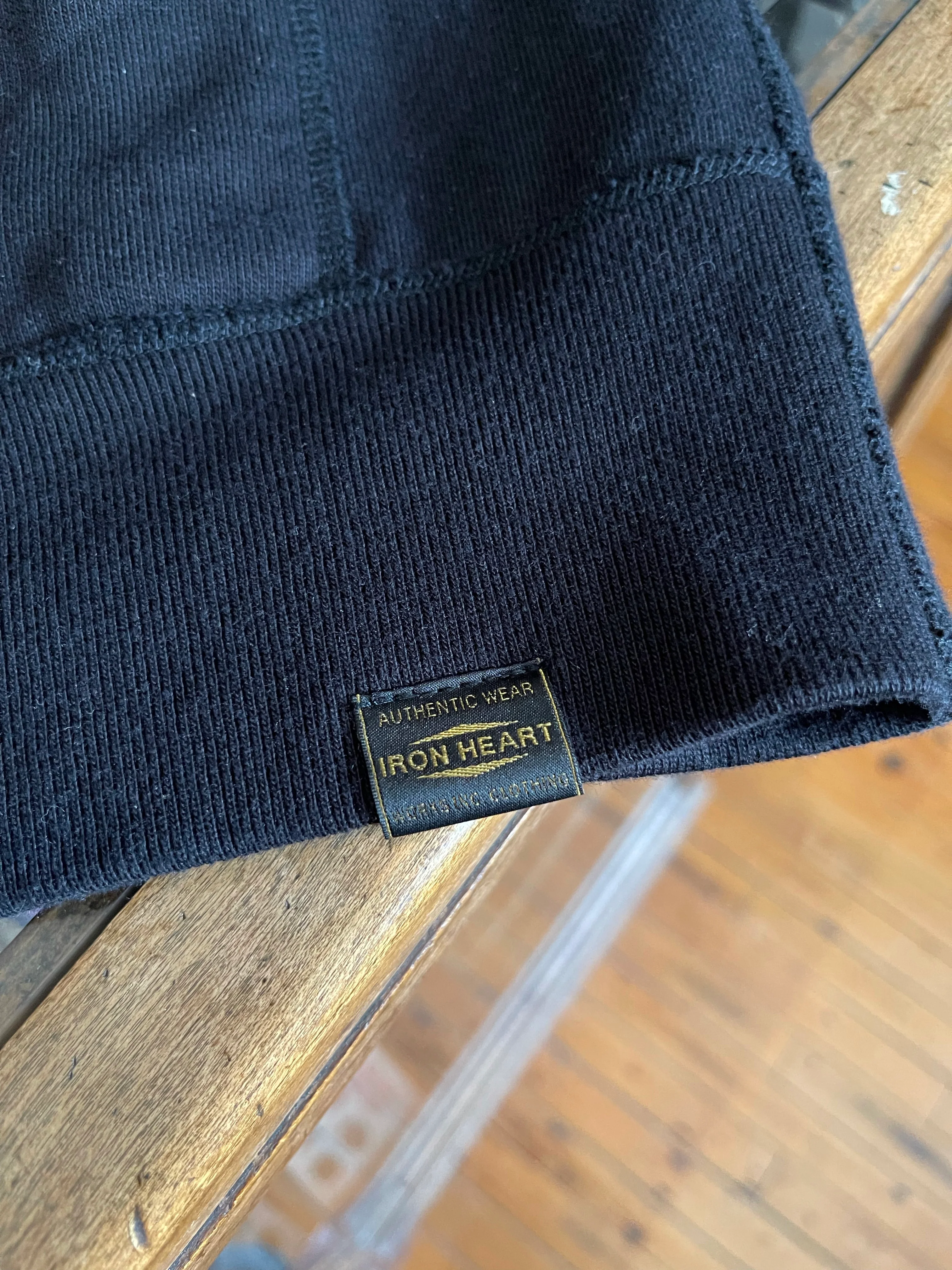 Gently Used Iron Heart 14oz HW Loopwheel Zip Up Sweatshirt - Black - Large - Image 5