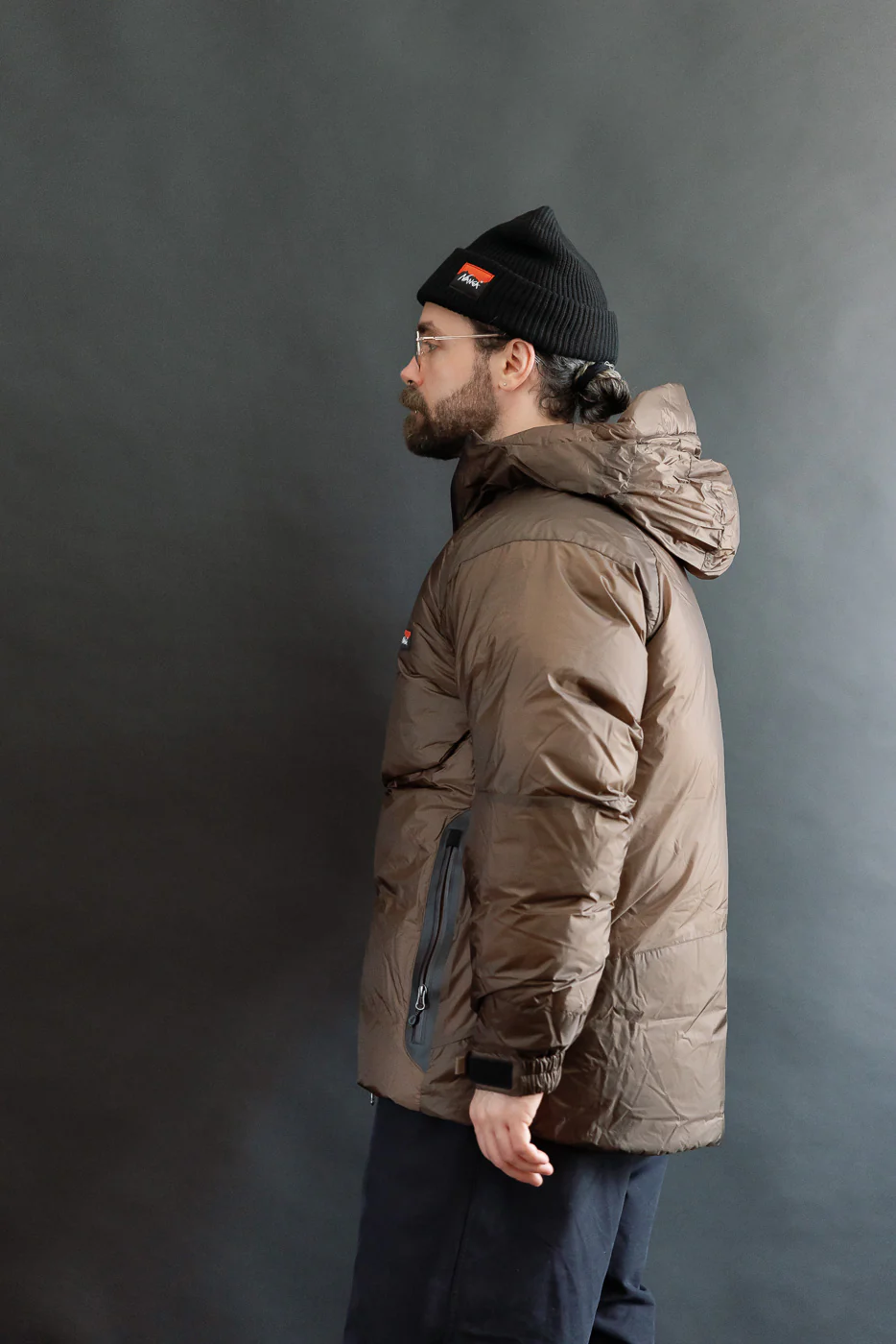 Aurora Light Down Jacket Mikami - Brown - Image 13