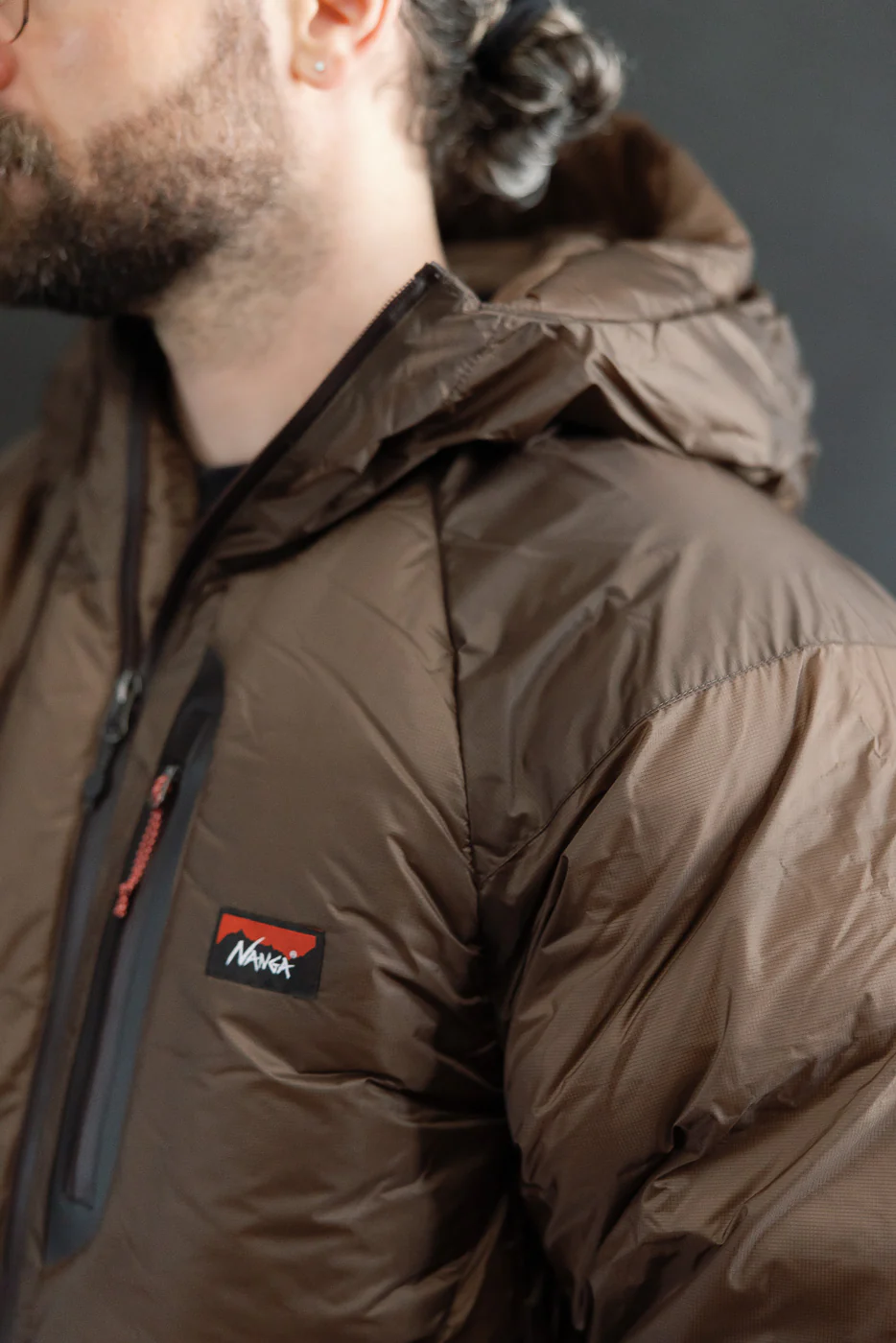 Aurora Light Down Jacket Mikami - Brown - Image 17