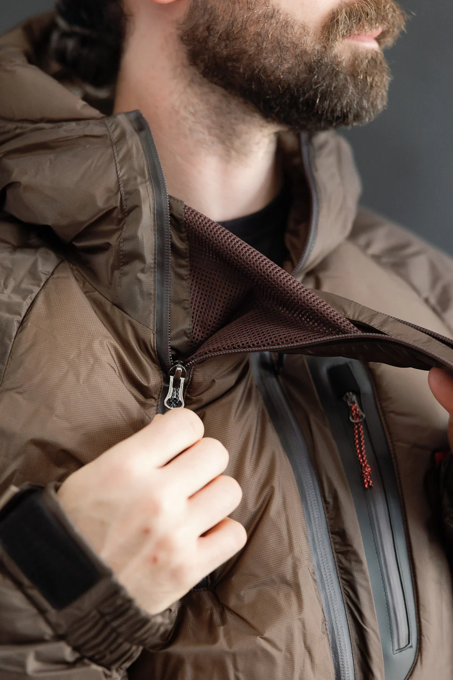 Aurora Light Down Jacket Mikami - Brown - Image 22